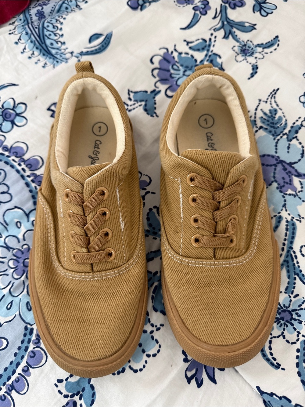 Casual Canvas boys Sneakers in Tan